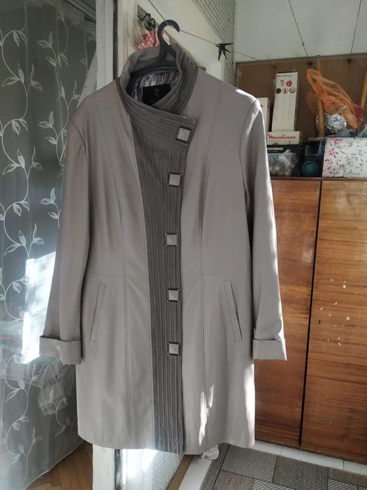 Плащ из натуральной кожи