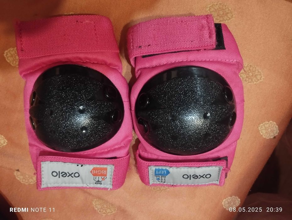 Oxelo - Детски регулируеми ролери Play3 Розово и лилаво 28/30