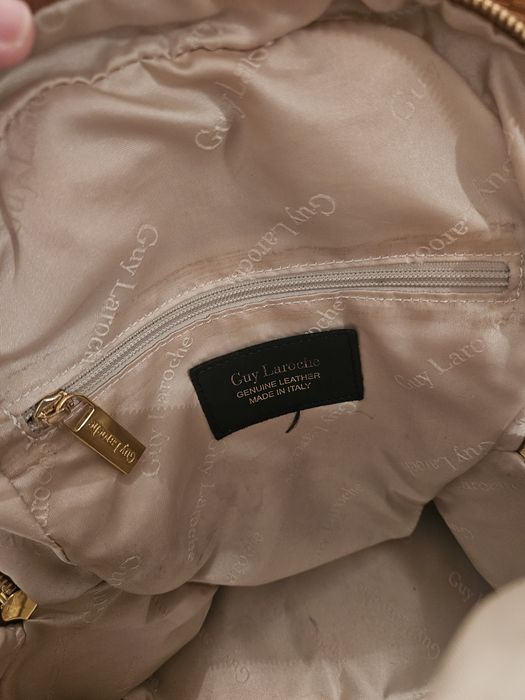 Guy Laroche естествена кожа чанта