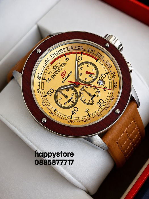 INVICTA S1 Rally Classic Brown 49 mm, Инвикта нов ръчен часовник