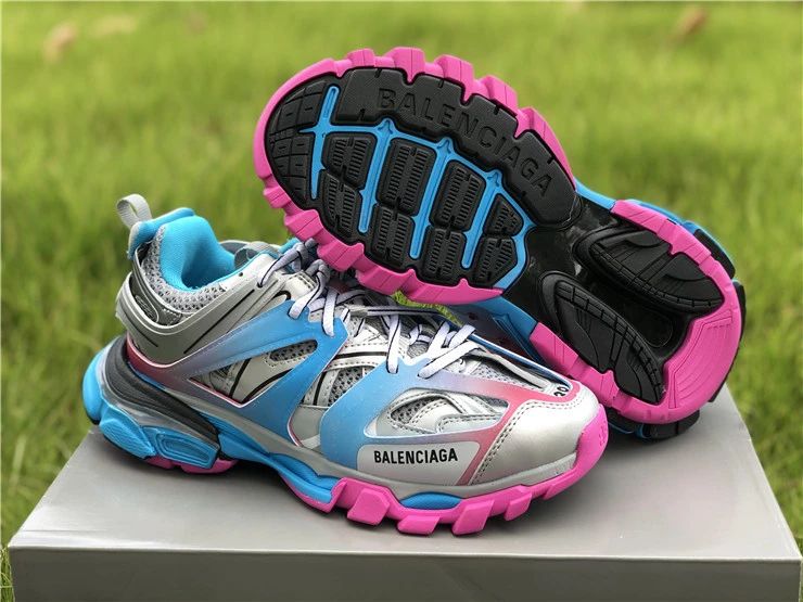 Balenciaga Track Sneaker "Silver/Blue/Pink"