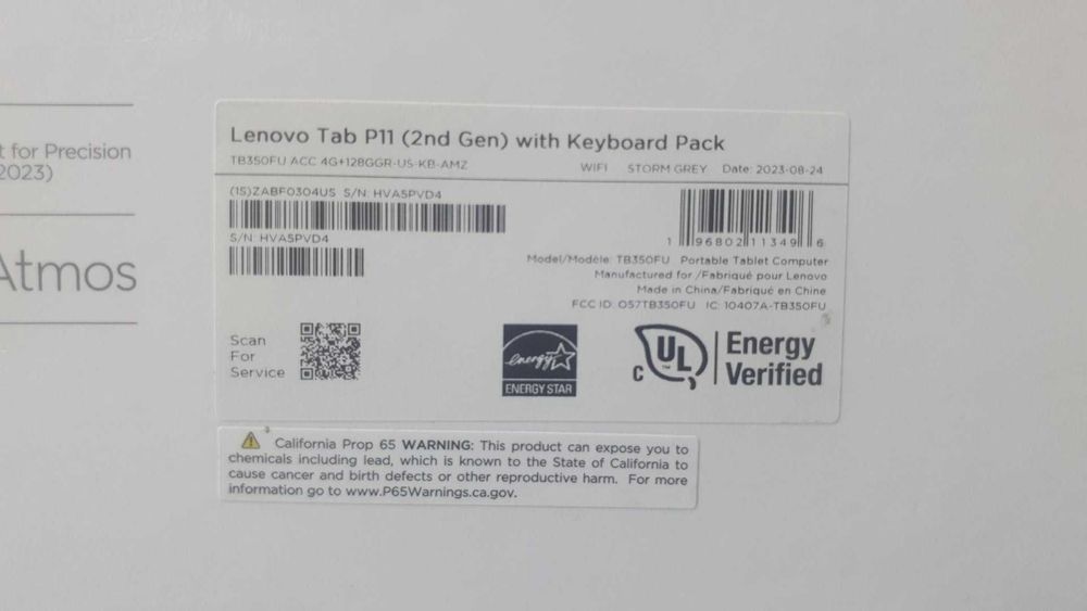 Lenovo Yoga Tab P 11 с клавиатурой