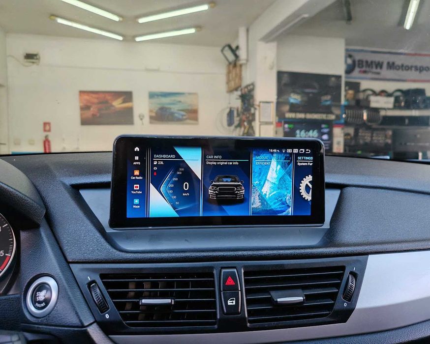 Навигация с ANDROID 14 8GB RAM 128GB HDD BMW X1 E84 10.25 инча Андроид БМВ Е84 WiFi + Apple Carplay