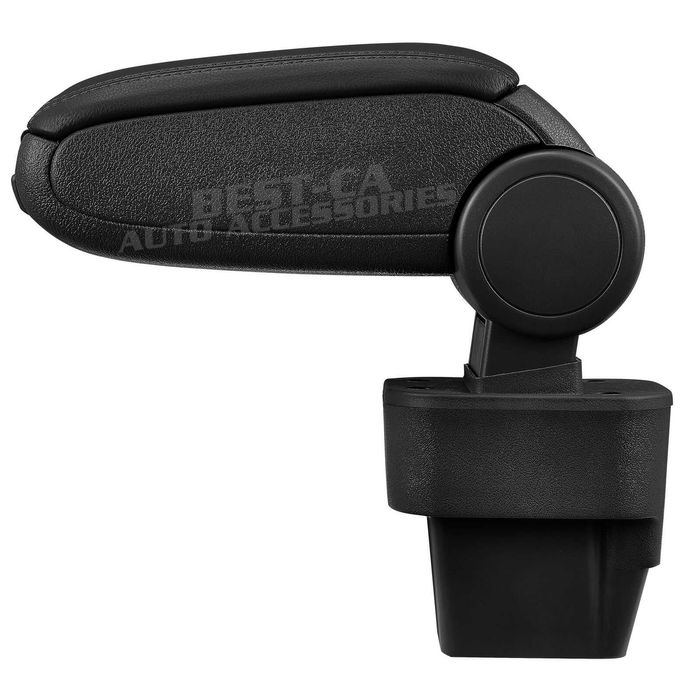 Черен кожен подлакътник за Опел Астра Х / Opel Astra H (2004-2010)