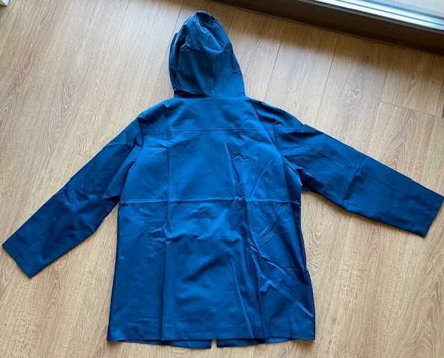 Women's waterproof jacked windproof hooded coat outdoor navy blue, L