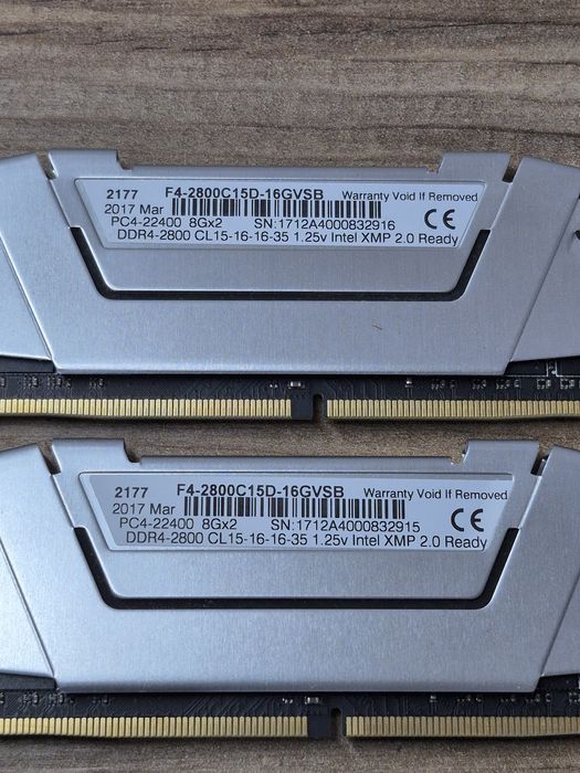 Kit 16 gb ram ddr4 2800 mhz