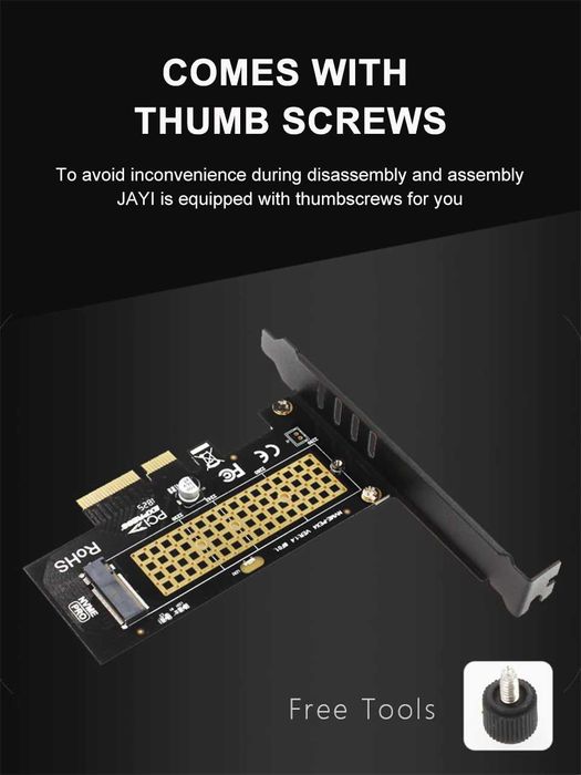 Адаптер PCIE  для SSD M.2 NVME  PCIE 3.0/4.0 X4 X8 X16