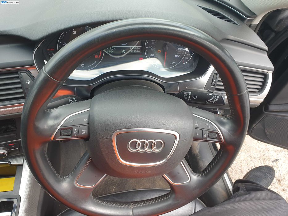 Volan Piele 4 Spite cu Comenzi FARA Airbag Audi A6 C7 NFL Non Facelift 2011 - 2014 [K5449]