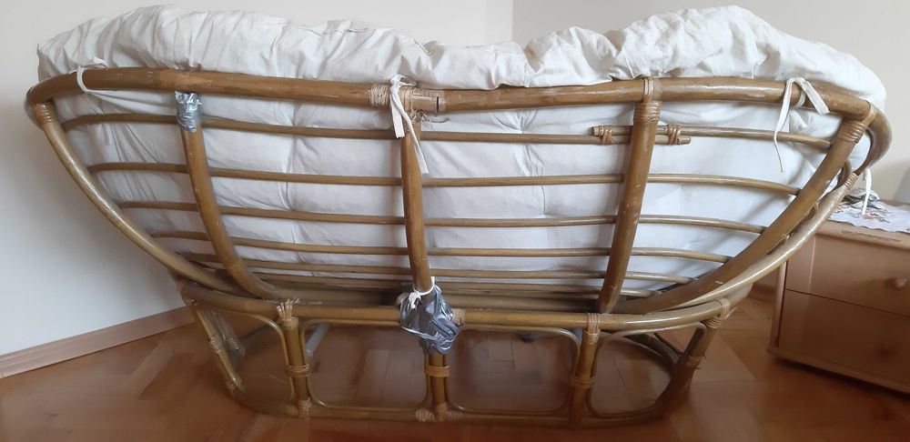 Плетено бамбуково кресло