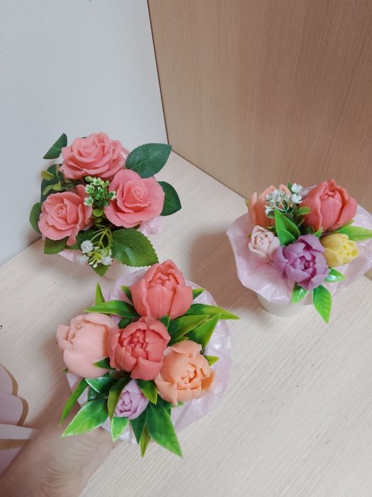 Букеты ручной работы из мыло