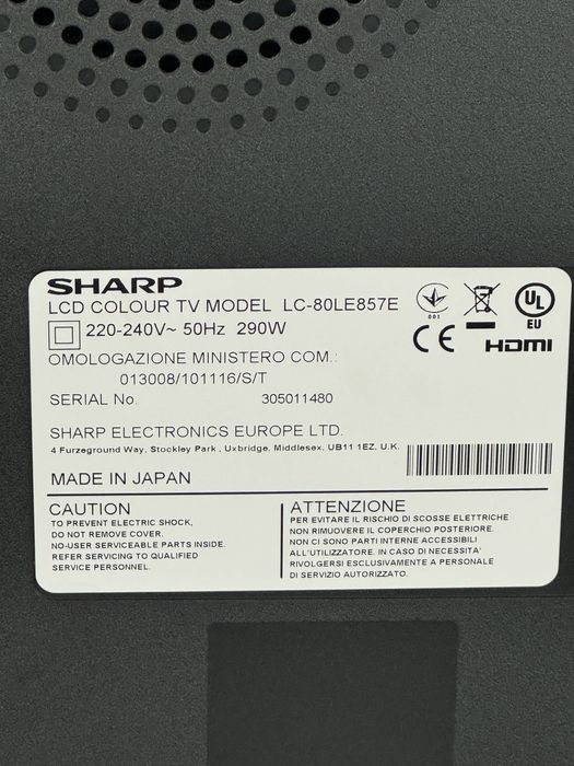 Televizor Sharp diagonala 203 cm !