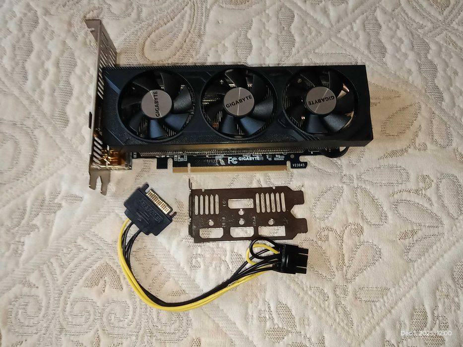 Видео карта Gigabyte RTX 4060 8G GDDR6, Low profile, над 1г гаранция