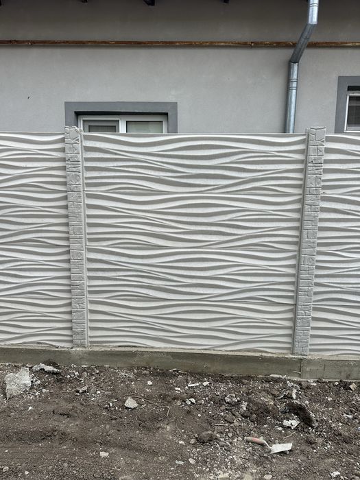 Gard din placi de beton industrial aditivat ciment r52
