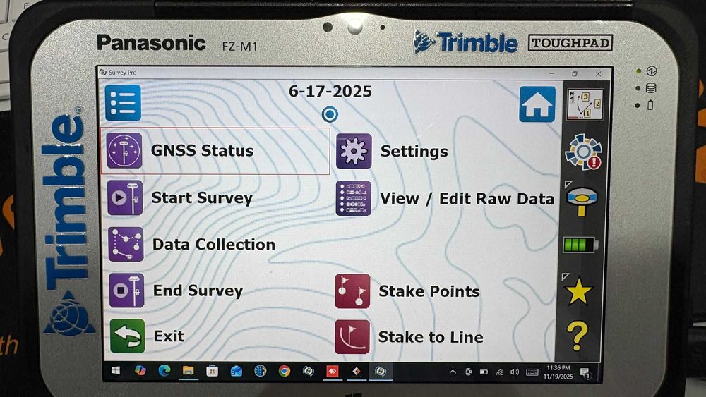 Tableta Rugged Panasonic FZ-M1 GPS TRIMBLE ACCESS 2023 - SURVEYPRO