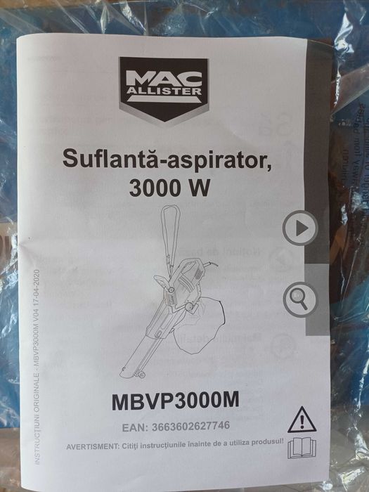 Vand suflanta-aspirator de gradina