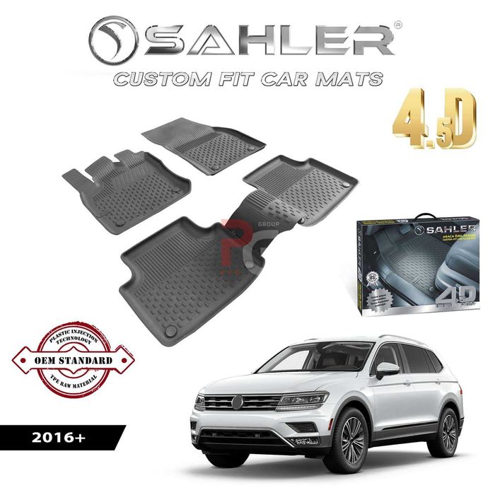 Гумени стелки за VW Tiguan / Тигуан / 2016-2020