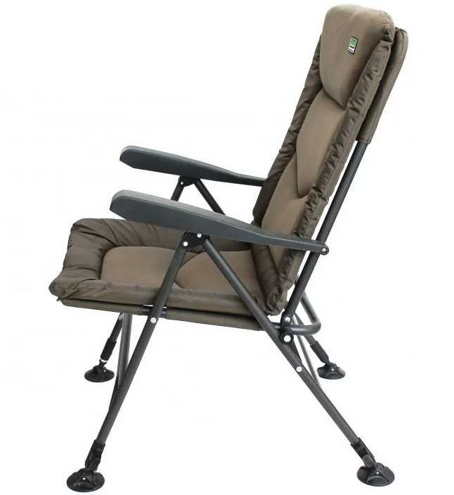 Scaun Pescuit ZFISH DELUXE- Green / Camo - Spatar Inalt Reglabil 8 Pozitii