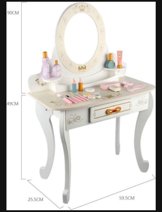 Трюмо детское деревянный белый