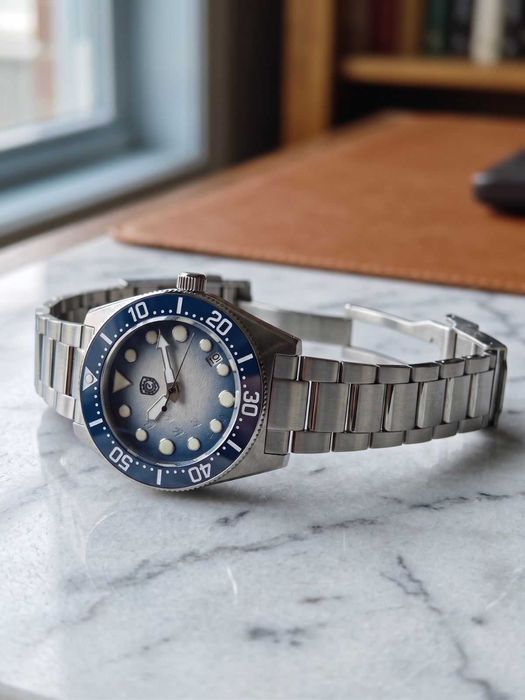 Ceas Automatic - Glacier Blue Diver 40mm - mecanism japonez