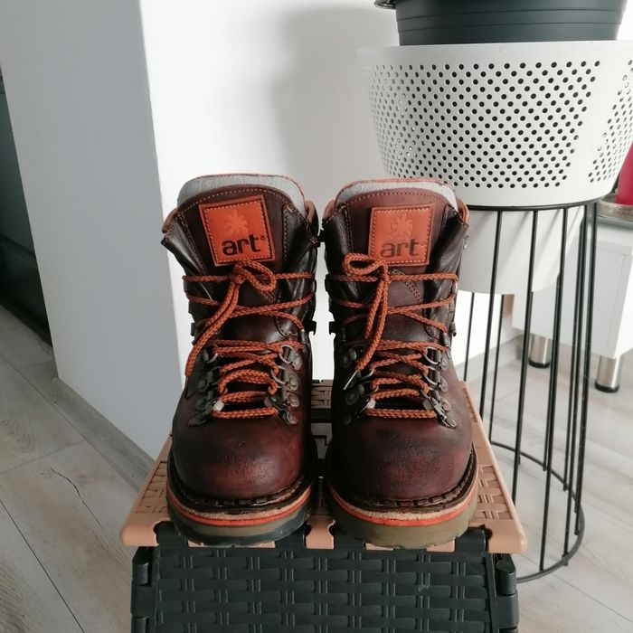 Ghete bărbați ART, drumeție, munte, piele naturală, import Germania