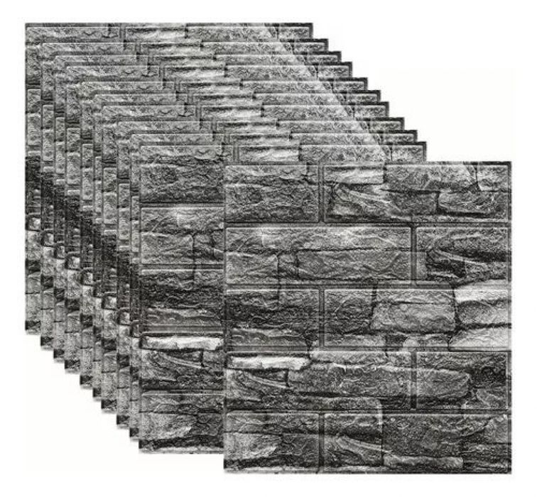 Декоративен 3D тухлен тапет за стени от PE пяна 77х70 см.