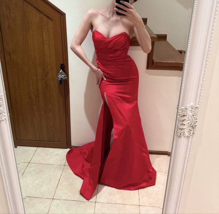 Cliche червена официална рокля