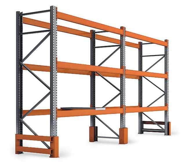 Фронтальный стеллаж, полочный и палетный, омбор стелаж, полка