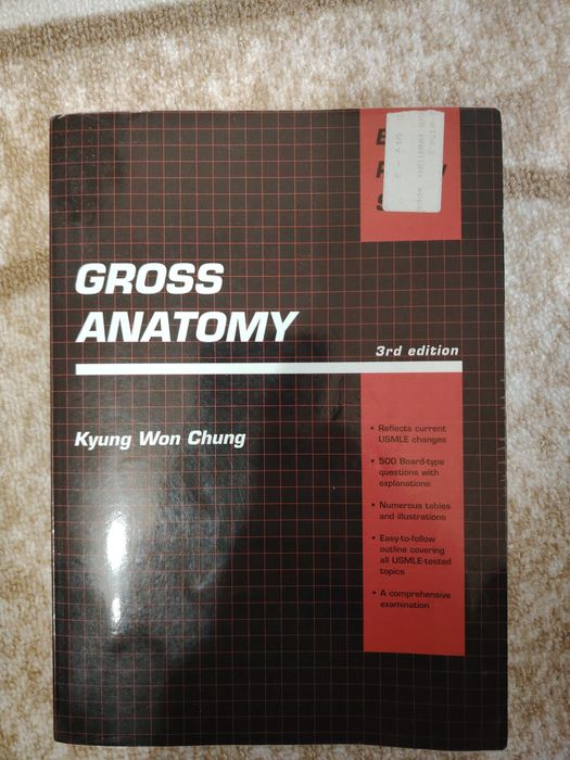Textbook: Gross Anatomy
