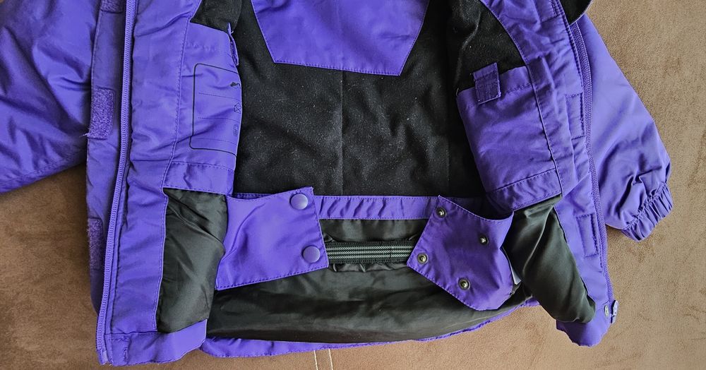 Детско зимно непромокаемо яке за момиче 86-92 см