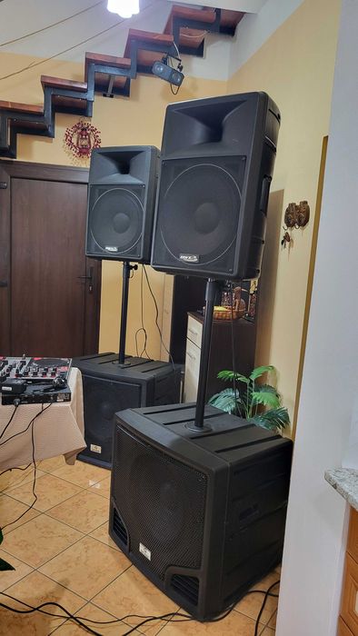 Pereche Boxe Active 15 inch BST WP-480A – 2x 300W RMS