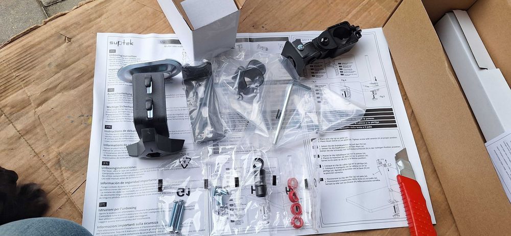 Suport Monitor Birou, Nou în Cutie, VESA 75/100, pentru ecrane 13-32 inch
