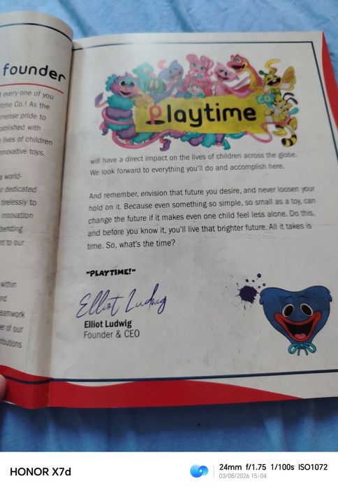 Popy play time orientation notebook