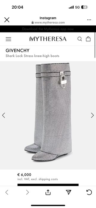 Givenchy Ботуши с самъни сваровски