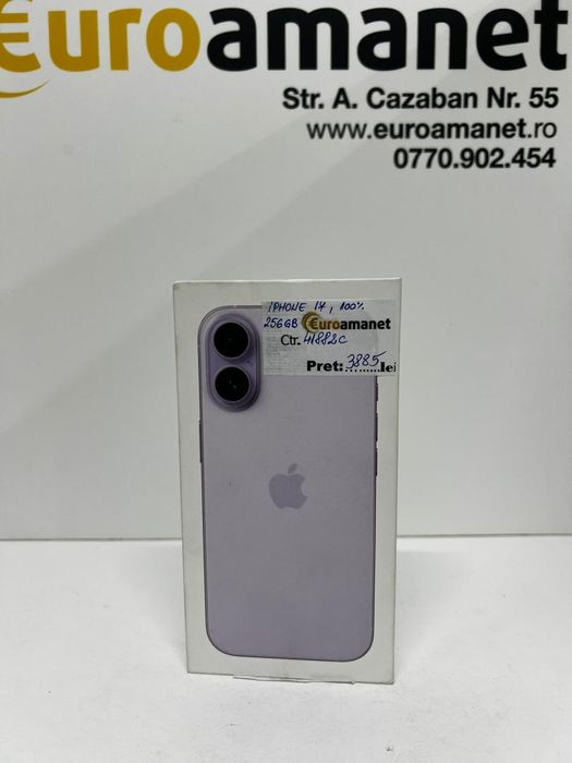 Telefon mobil Apple iPhone 17, 256GB, 5G, Lavender -I-