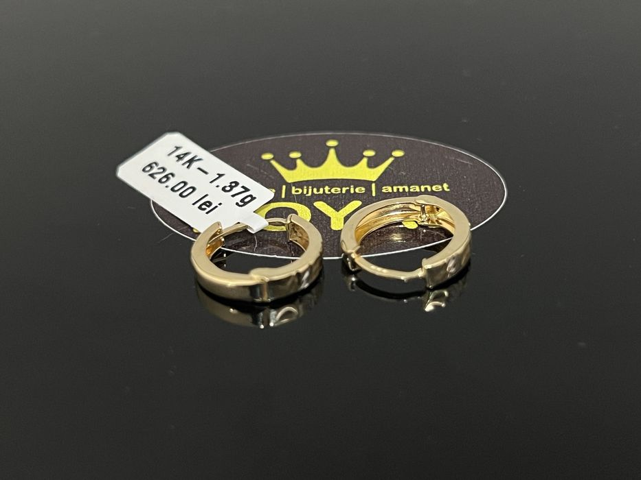 Bijuteria Royal CB: Cercei dama aur 14k 1,37gr
