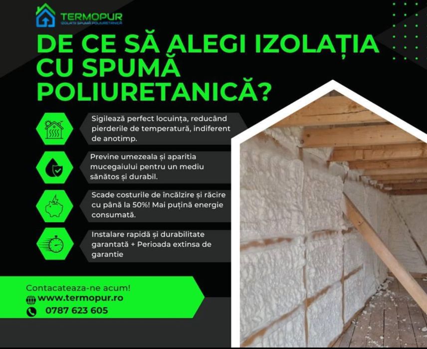 Izolatie /izolatii cu spuma poliuretanica hidroizolatii poliuree