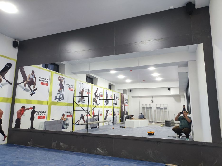 Ойна кесиш хзмати.Стекло Ромбик Витрина Зеркила  [Душ кабина] Ойначи .