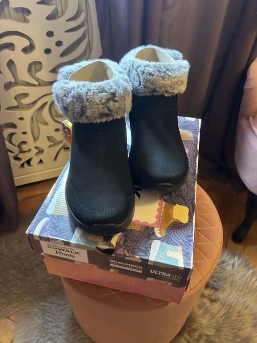 Ghete piele naturala Skechers