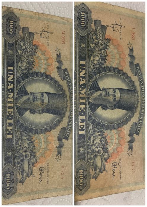 Bancnote vechi 1000 lei de colectie