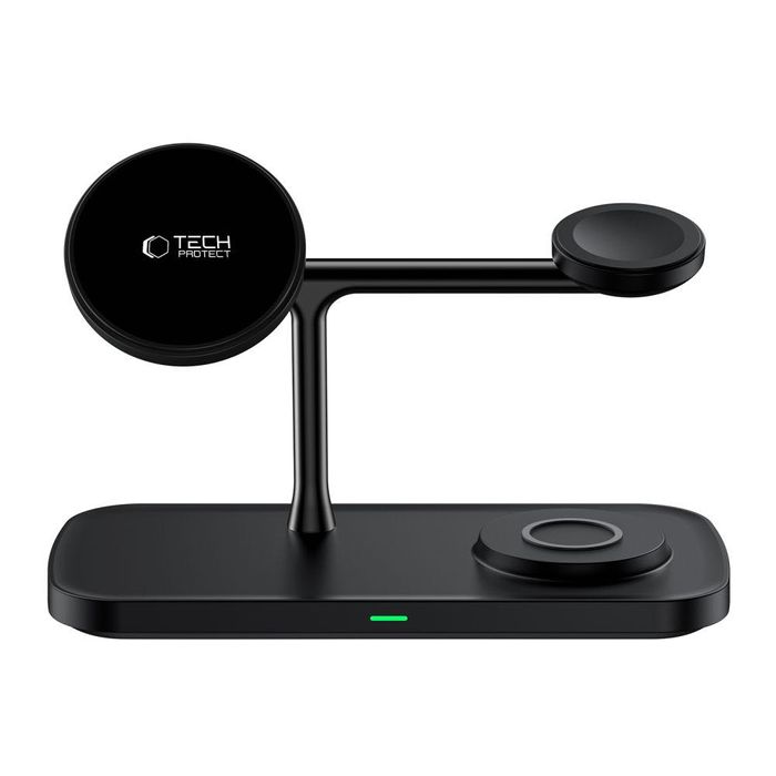 Магнитно Безжично Зарядно 3 в 1 TECH-PROTECT QI15W-A45