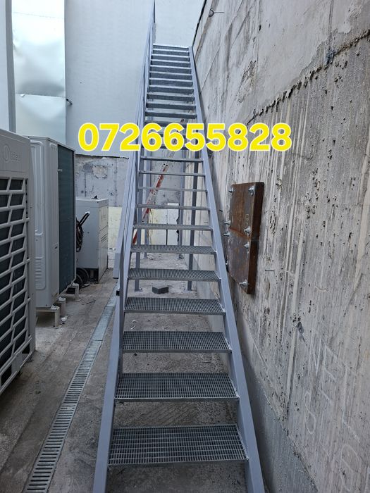 scarii metalice zincate exterioare și pentru incendii , platforme, pod