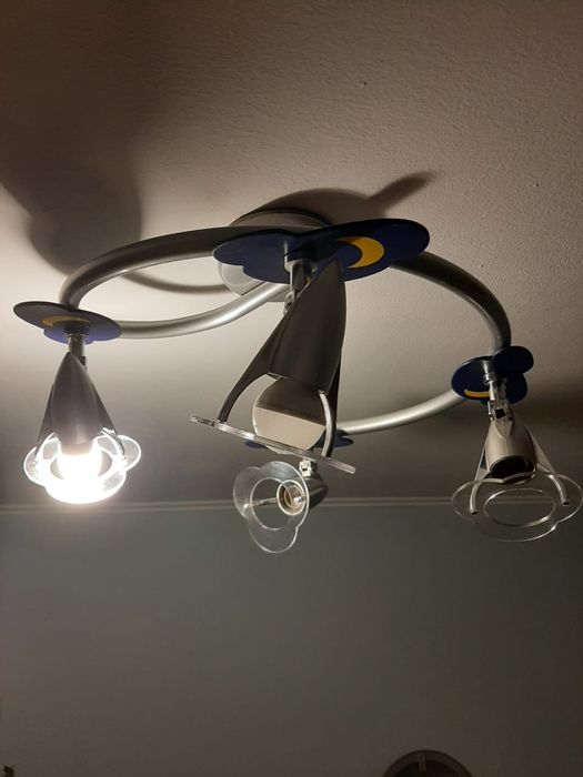 Люстра в детскую (ракеты)