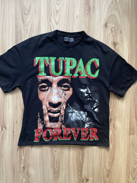 Bershka 2PAC  / мъжка тениска Owersize L