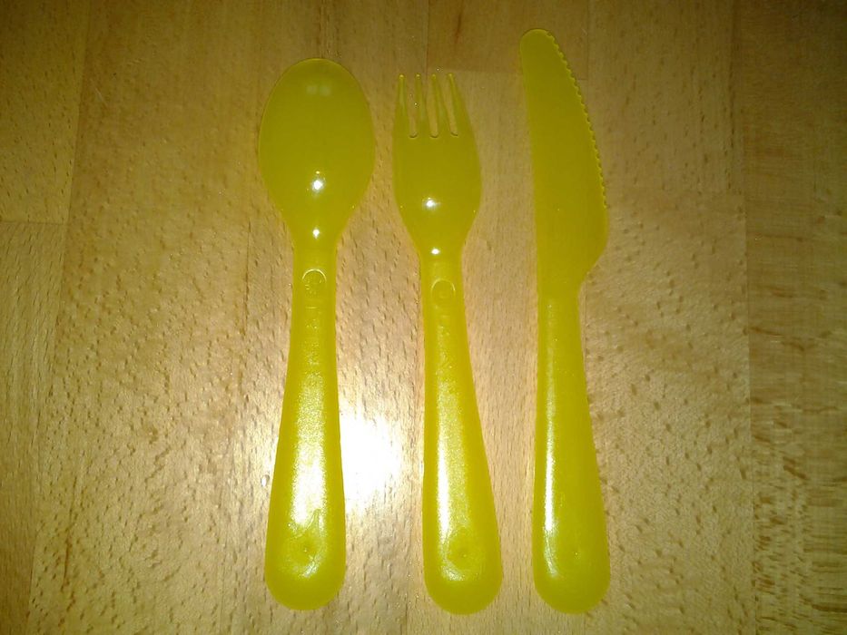 **IKEA KALAS set tacâmuri copii | galben