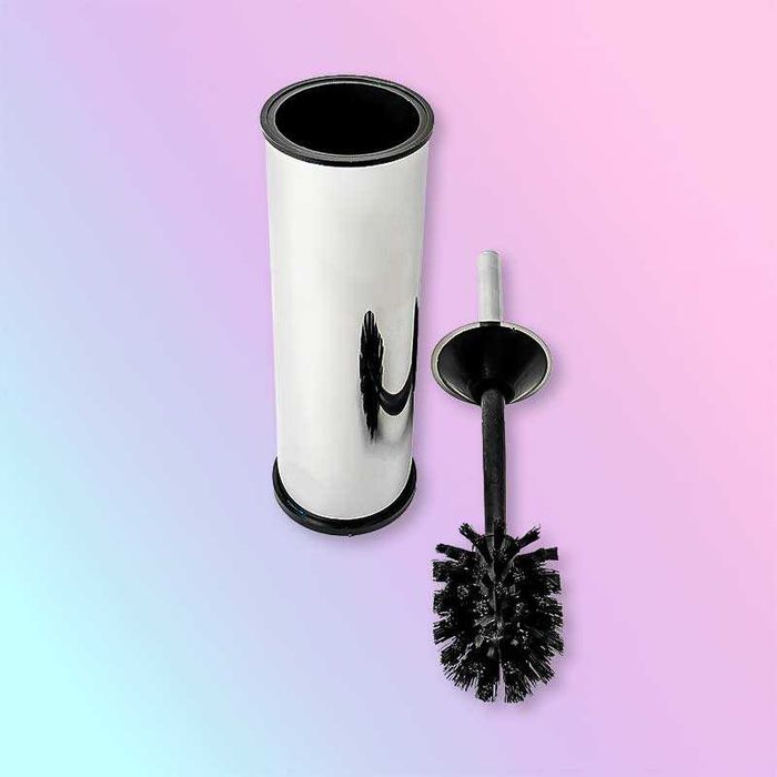 WC четка за тоалетна с поставка от инокс