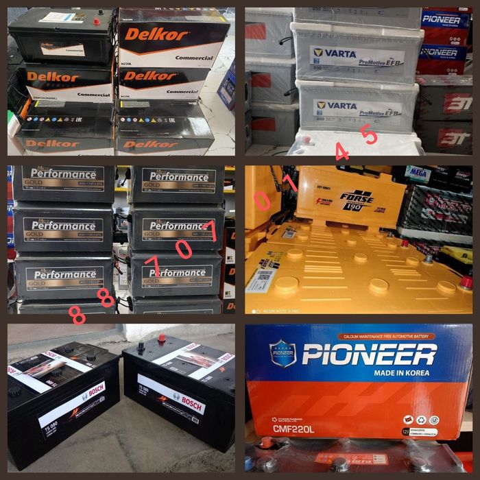 Akumlyator Daf mers volvo Man Izusu Fura dastavka 190ah 225ah 240ah