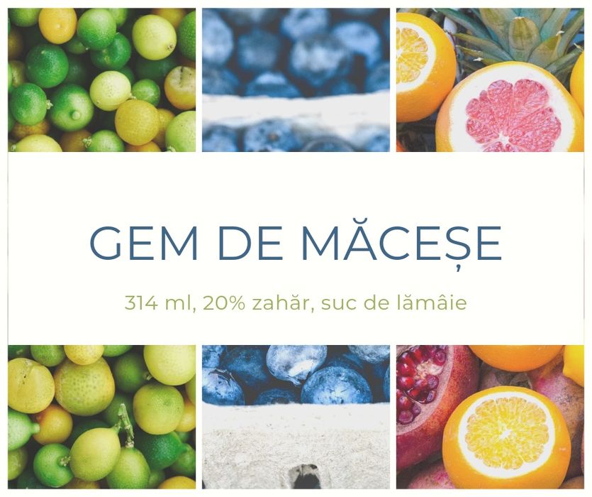 Vând gem de măceșe, porumbe