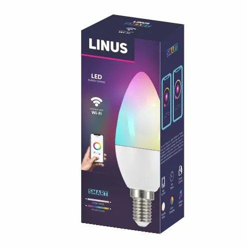 LINUS Smart RGBW Wi-Fi LED Лампа E14