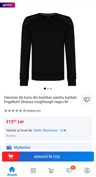Bluza termică, de corp Sweatshirt Engelbert Strauss jumper men's Nr. M