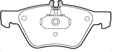 Set Placute frana punte fata SRLine Polonia Mercedes Clk, Clasa E, Clasa E, Clasa E Combi, Slk, Chrysler Crossfire 2003-2008